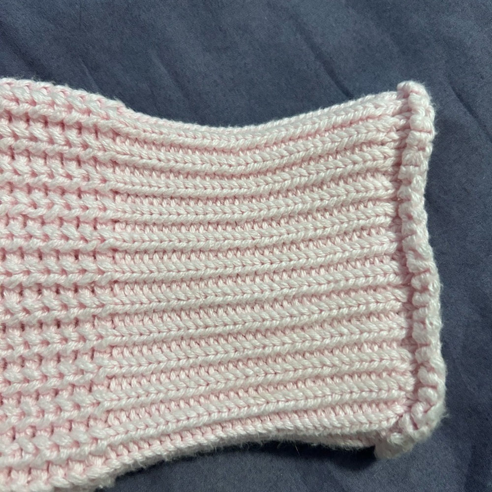 Jcrew 100% cotton baby pink sweater. - Picture 2 of 4